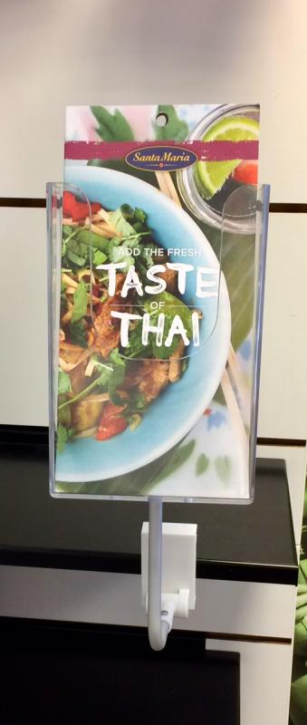 Broschyrställ med magnethållare