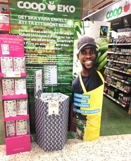 Butiksexponering störställ och Pop up display