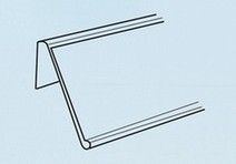 Etiketthållare 39x885 Vinklad med skumtejp