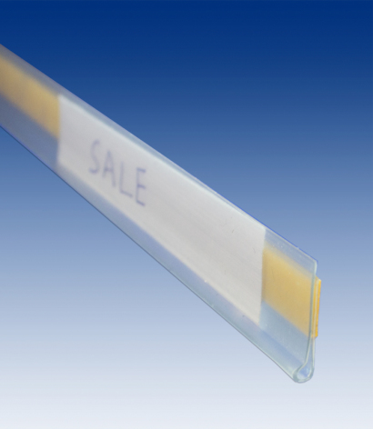 Etikettlist 105x19 mm med magnet fäste monterat