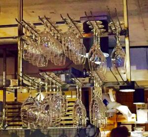 Glas ställ restaurang