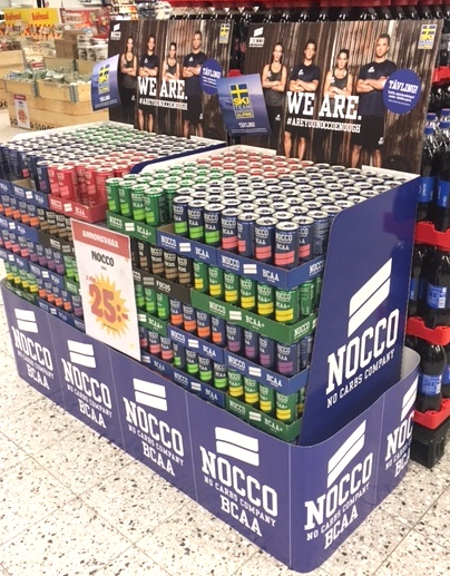 Halvpall 800x600H 900 mm   med drycker