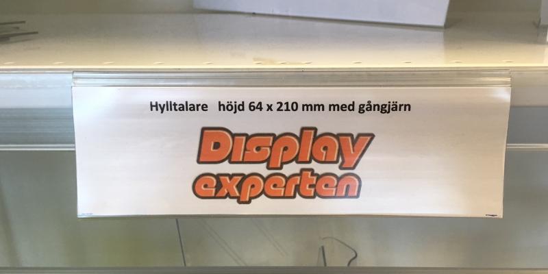 Hylltalare 64x 210 mm med gångjärn