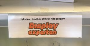 Hylltalare 64x210 mm