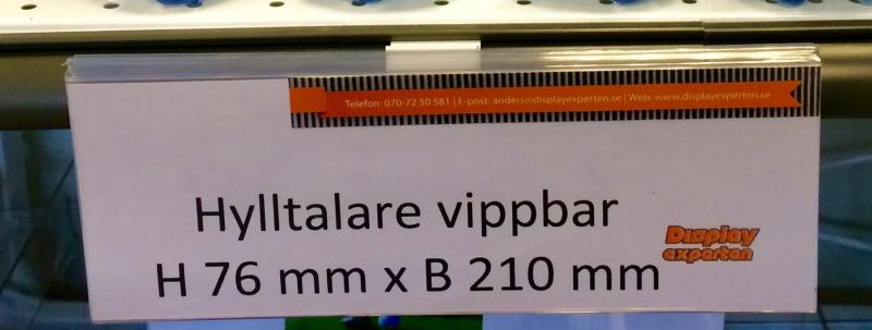 Hylltalare 76 x 210 mm hyllan