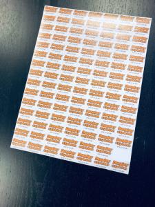 Klisterdekaler på ark