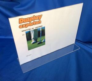 Menyställ akryl liggande A3   8311422