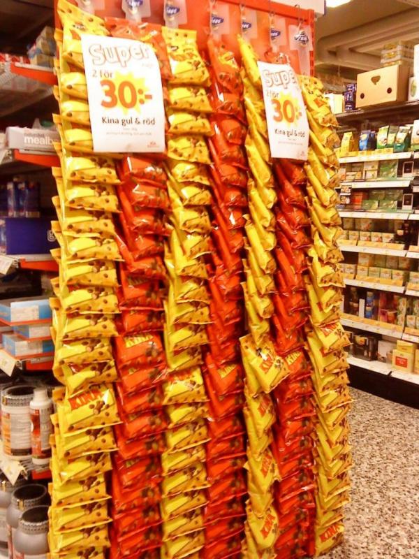 Plastslipsar som säljer godis