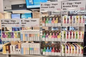 Plexiställ El-Cigaretter 54 x25x 20 cm