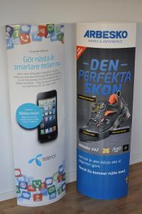 Pop up 50x150 cm med tryck