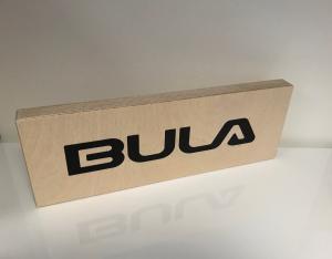 Skylt logo plywood