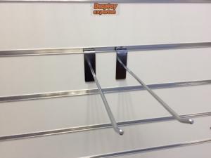 Singelspjut  200 i metall  kromade för spårpanel