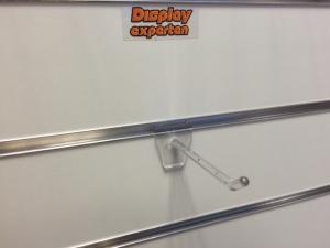 Singelspjut  transparent, för spårpanel, 100 mm lång