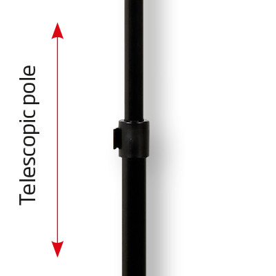 Teleskopiskt-justerbart 92 - 143 cm