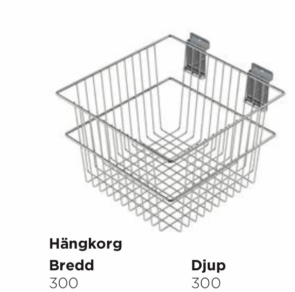 Trådkorg för spårpanel