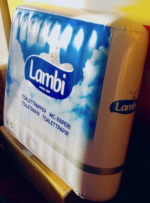 Uppblåsbar Lambi toapapper