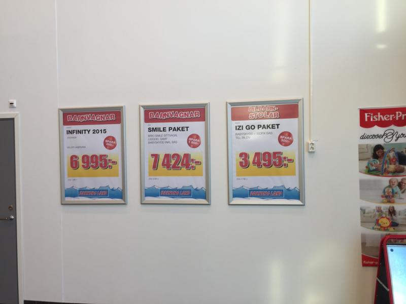 Väggram 70x100 mm alu snäpram