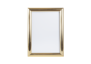 väggram A4 Alu -Guld polerad 25 mm