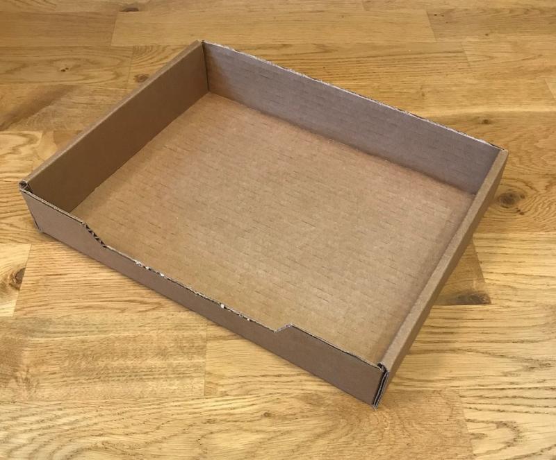 Wellpappflak utan tryck