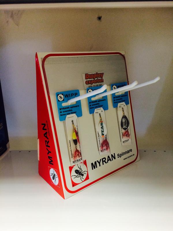 Bordsdisplay med spjut