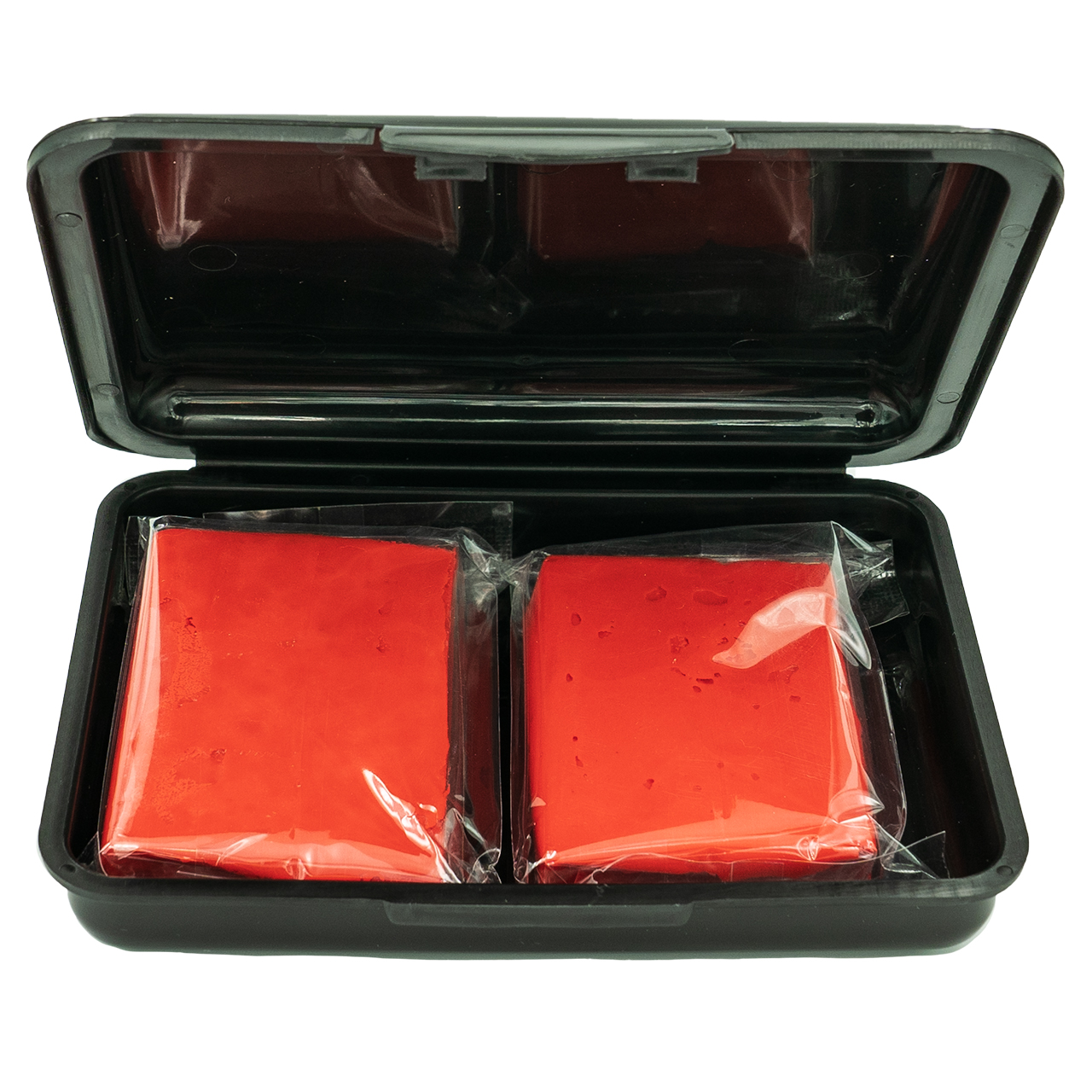 Clay Bar Red 2 x 100 grams in plastic box.