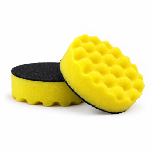 Mini Pad, waffle yellow Ø 77x25 mm. 20-pack
