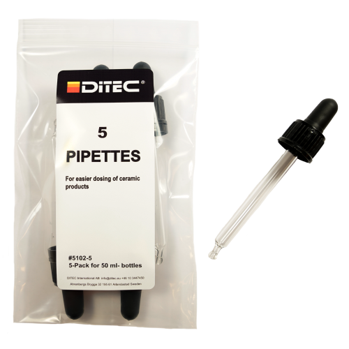 Pipette for 50 ml glass bottle. 5-pack.
