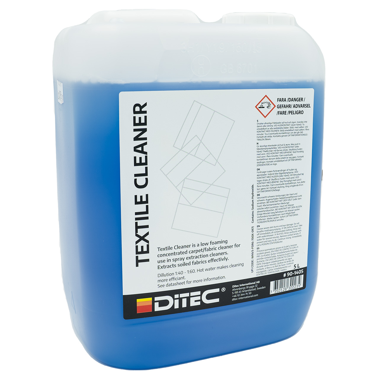 Ditec Textile Cleaner 5 Liter.