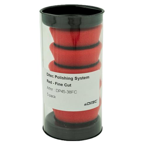 DITEC Polishing Pad Ø 45x15x38 mm. Trapez foam, Fine Cut. 5-Pack
