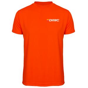 Functional T-Shirt, Men, Black, Red or Orange,