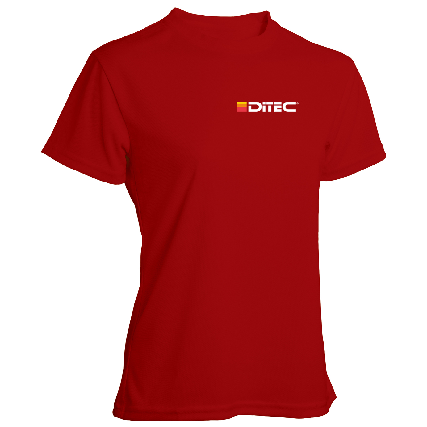 Functional T-Shirt, Women, Black, Red or Orange,