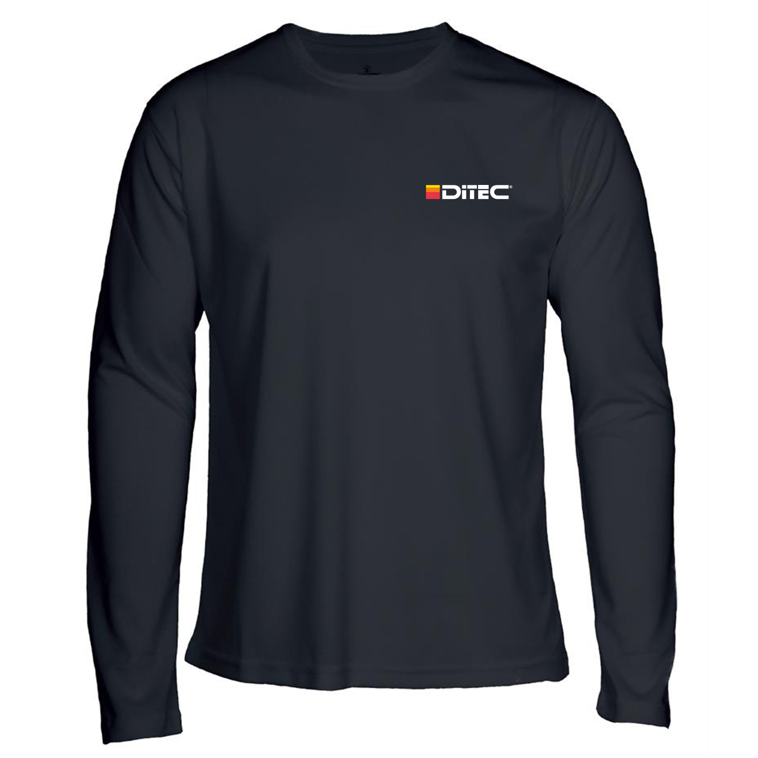 Functional T-Shirt, long sleeve, unisex, Black or Orange.