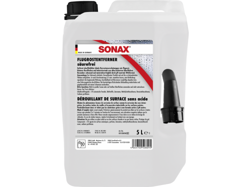 Sonax Fallout Cleaner - syrafri flygrostlösare, dunk 5 liter.