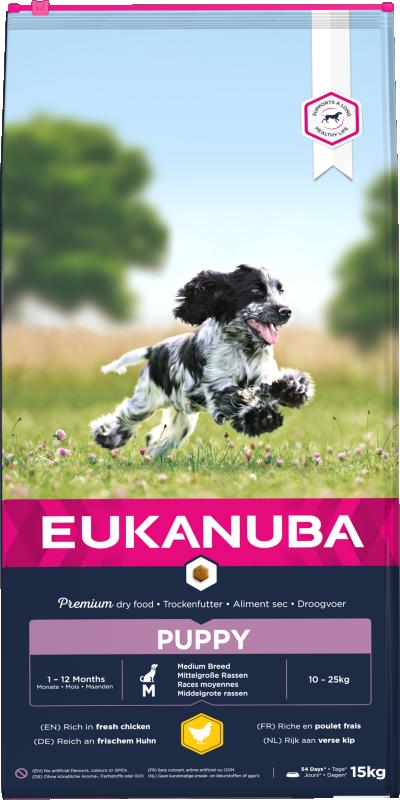 Eukanuba Dog Puppy Medium 15 kg