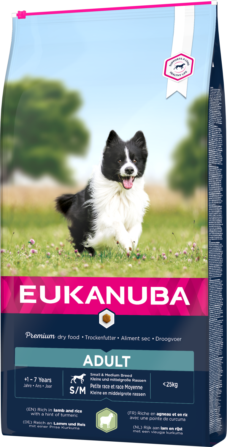 Eukanuba Dog Ad Sm/Med Lamb & Rice 12 kg