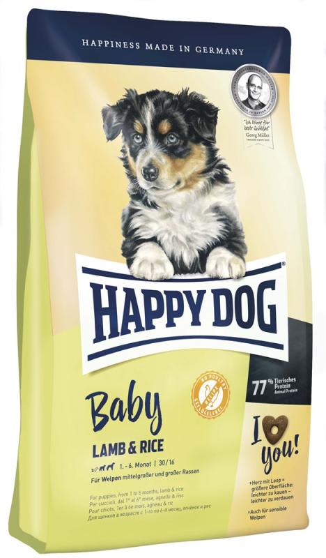 HappyDog Sens. Puppy Lamb & Rice 1 kg