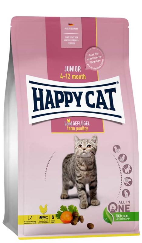 HappyCat Junior fågel, 4 kg