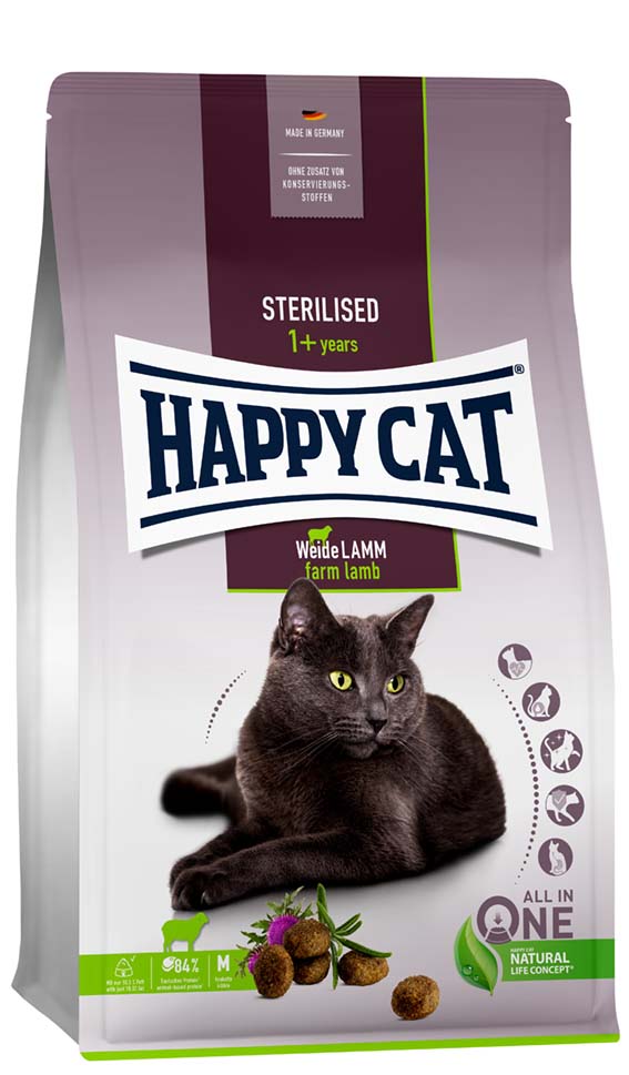 HappyCat Adult sterilised, lamm, 1,3 kg