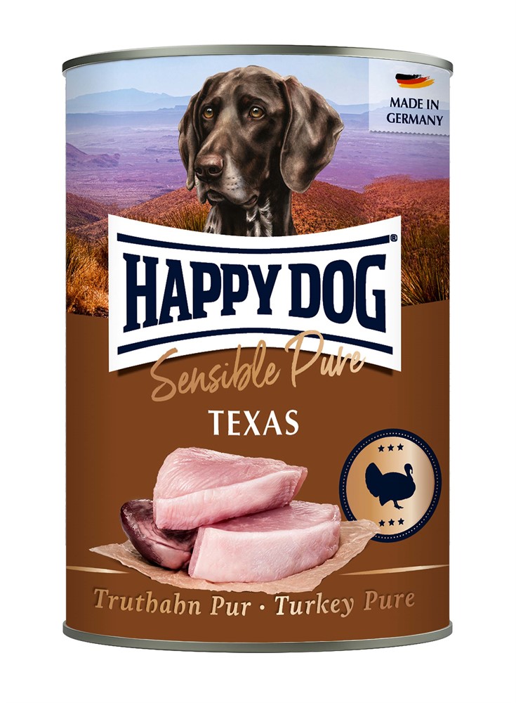 HappyDog konserv, Texas, 100% kalkon 400 g