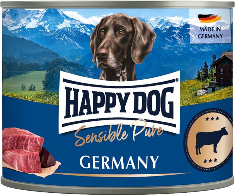 HappyDog konserv, Germany, 100% nötkött, 200 g