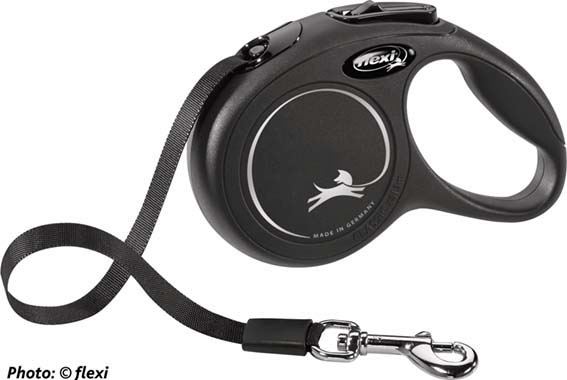 flexi New CLASSIC , XS: 3 m band, svart