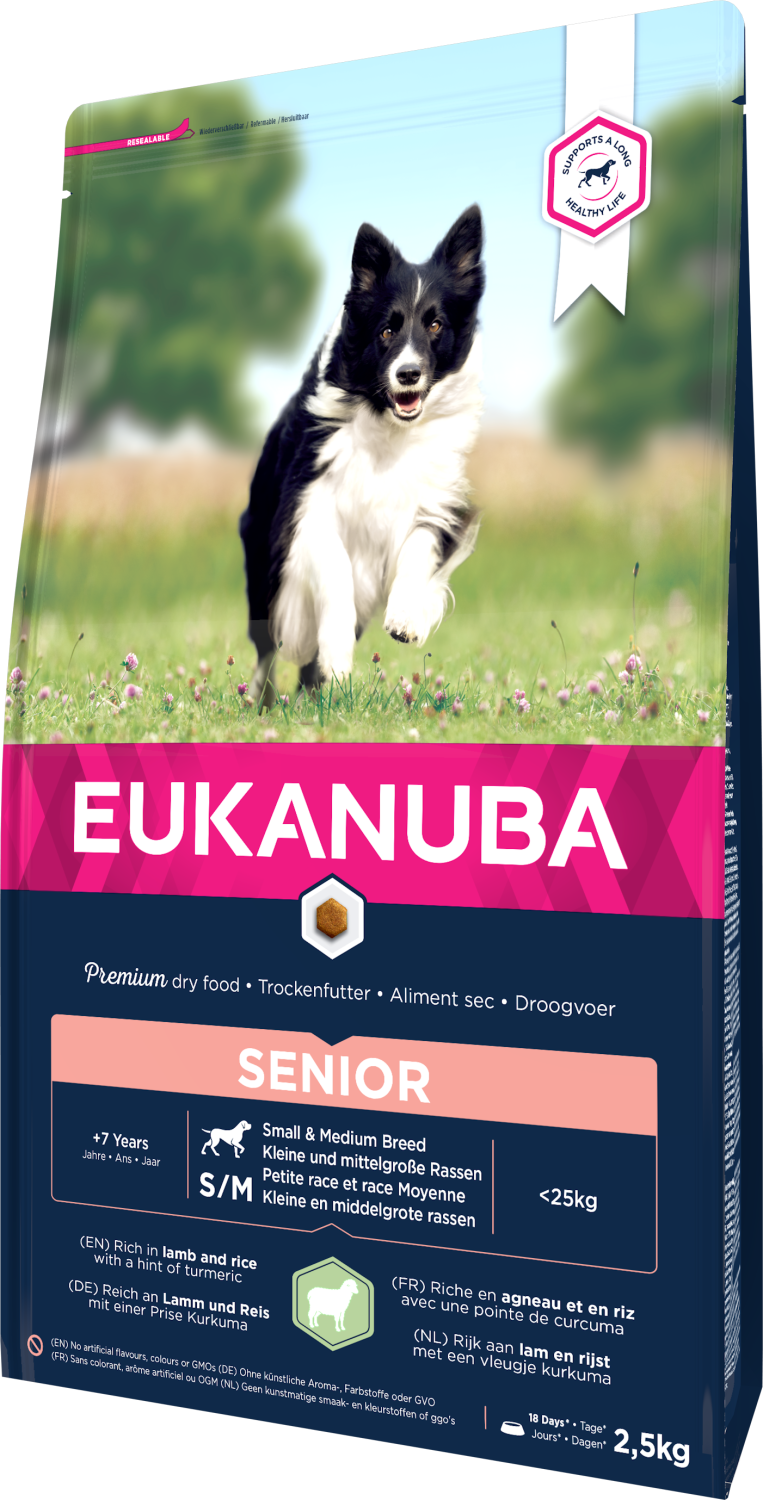 Eukanuba Dog Senior Sm/med Lamb & Rice 2,5 kg