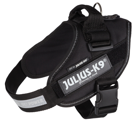 Julius-K9® IDC sele, 0/M-L: 58-76 cm/40 mm, svart