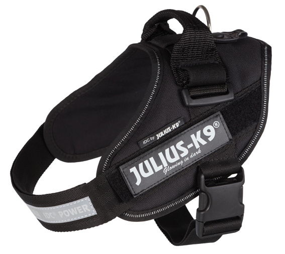 Julius-K9Â® IDC sele, 0/M-L: 58-76 cm/40 mm, svart