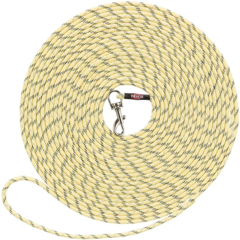 Junior Valp/unghund spårlina, rund, XXS-XS: 8 m/o, 4 mm, gul