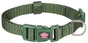 Premium halsband, XS-S: 22-35 cm/10 mm, skogsgrön