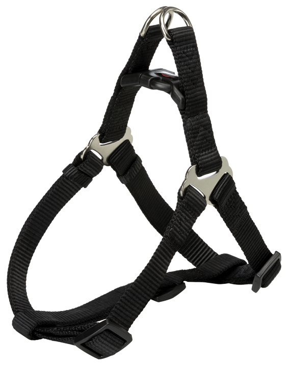 Premium One Touch sele, M: 50-65 cm/20 mm, svart