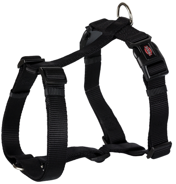 Premium H-sele, L: 60-80 cm/25 mm, svart