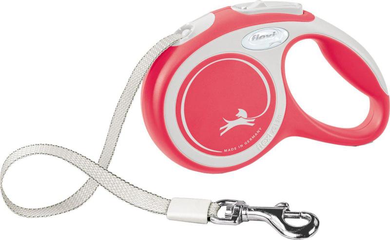 flexi New Comfort, band, XS: 3 m, röd