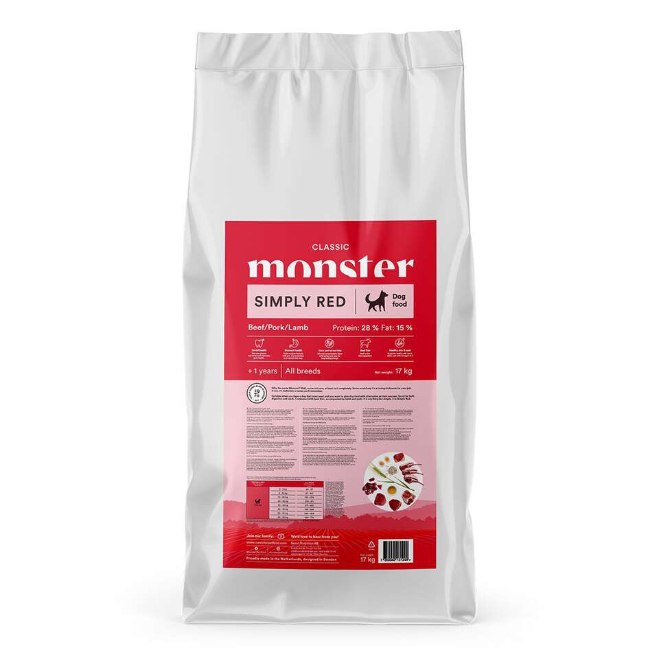 Monster Dog Classic Simply Red 17 kg